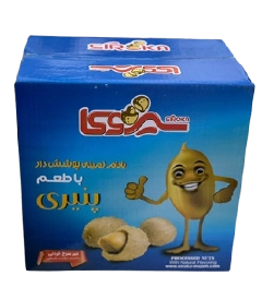  عکس تصویری از بادام زمینی روکش دار پنیری کارتن 10 کیلویی 