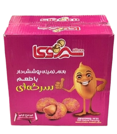  عکس تصویری از بادام زمینی روکش دار سرکه‌ای کارتن 10 کیلویی 