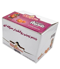  عکس تصویری از بادام زمینی روکش دار سرکه‌ای کارتن 3 کیلویی 