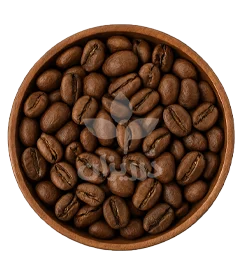  عکس تصویری از دانه قهوه سوپر کرما 100% روبوستا بسته 5 کیلویی 