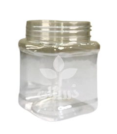  عکس تصویری از جار 400 گرمی مربعی بدون درب بسته 120 عددی 