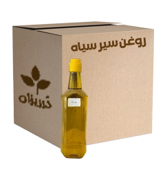  عکس تصویری از روغن سیر سیاه 1 لیتری کارتن 12 عددی 