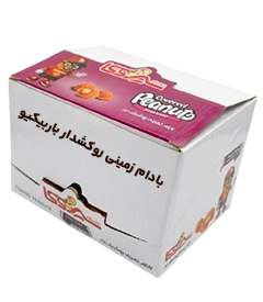 عکس کوچک بادام زمینی روکش دار باربیکیو کارتن 3 کیلویی